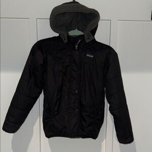Patagonia Black Coat/Reversible with Hood